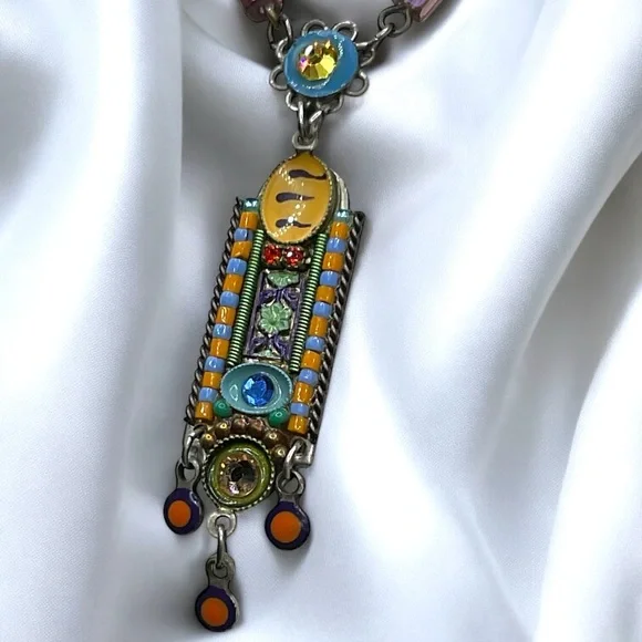 🌺Adaya Mosaic Necklace - Picture 4 of 13